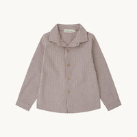 Camisa Niño Max Rayas Burgundy