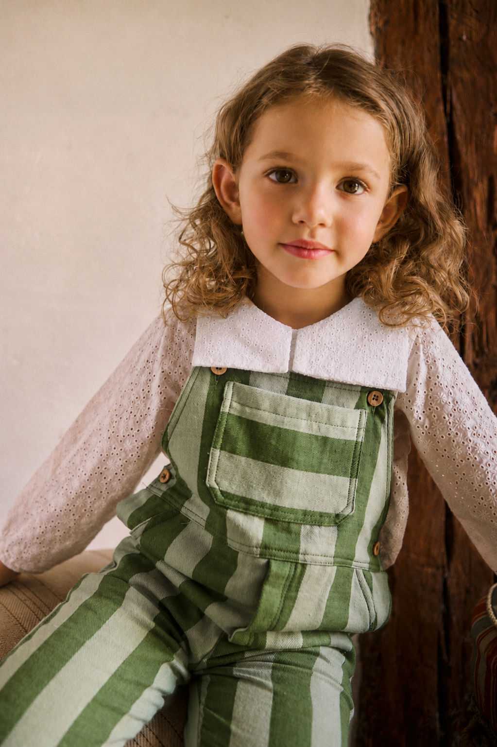 Blusa Bebe Marine Flor Bordada
