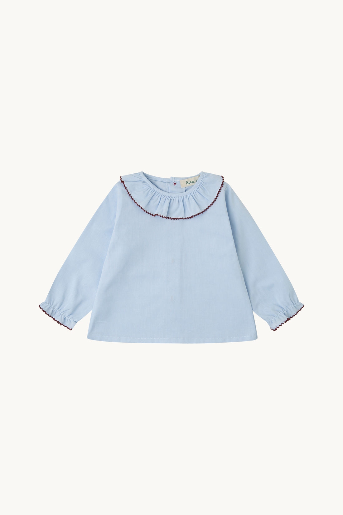 BLUSA BEBÉ OXFORD CELESTE