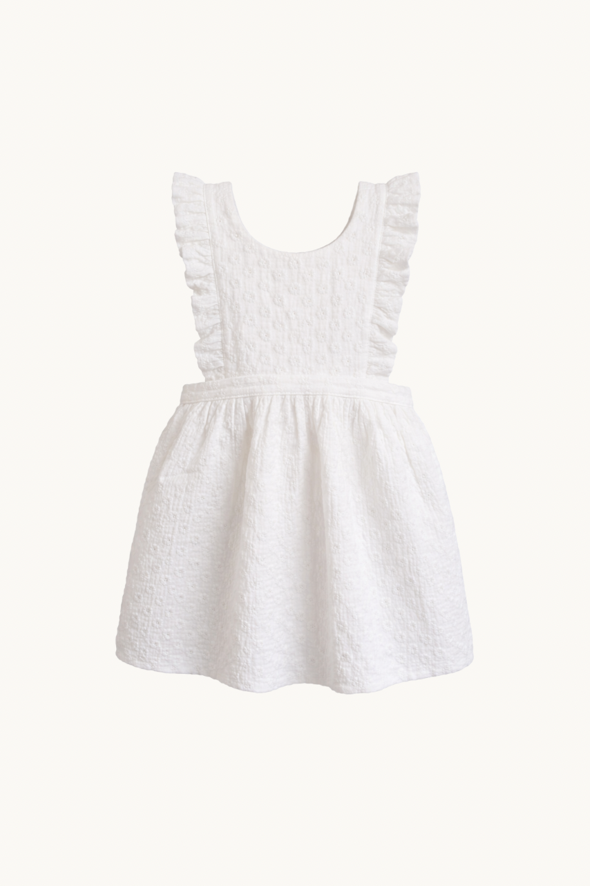 VESTIDO ADELA FLOR BORDADA