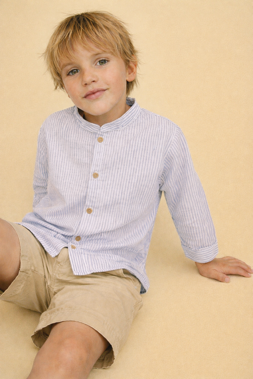 CAMISA LEO RAYAS AZUL