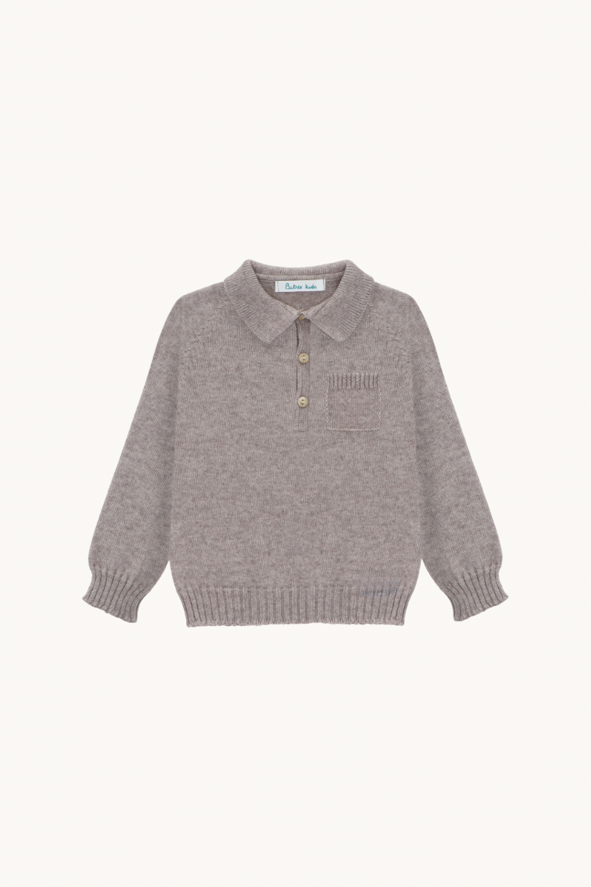 JERSEY CUELLO POLO - VISÓN