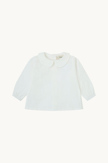 BLUSA CUELLO BEBÉ BLANCO ROTO