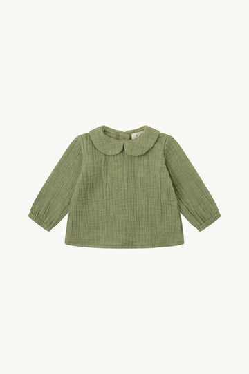 BLUSA CUELLO BEBÉ BAMBULA VERDE