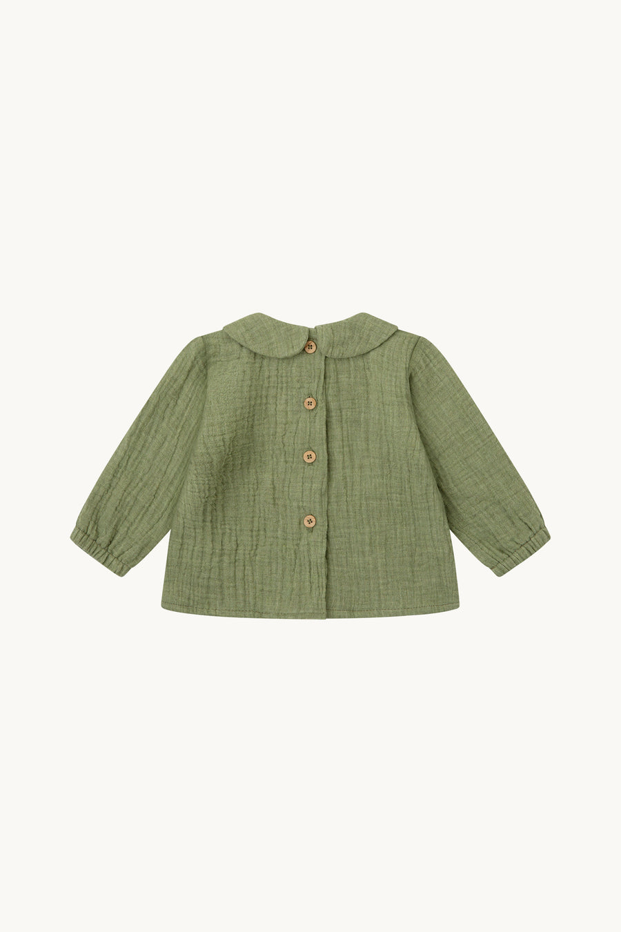 BLUSA CUELLO BEBÉ BAMBULA VERDE