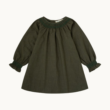 Vestido Victoria pata de gallo verde