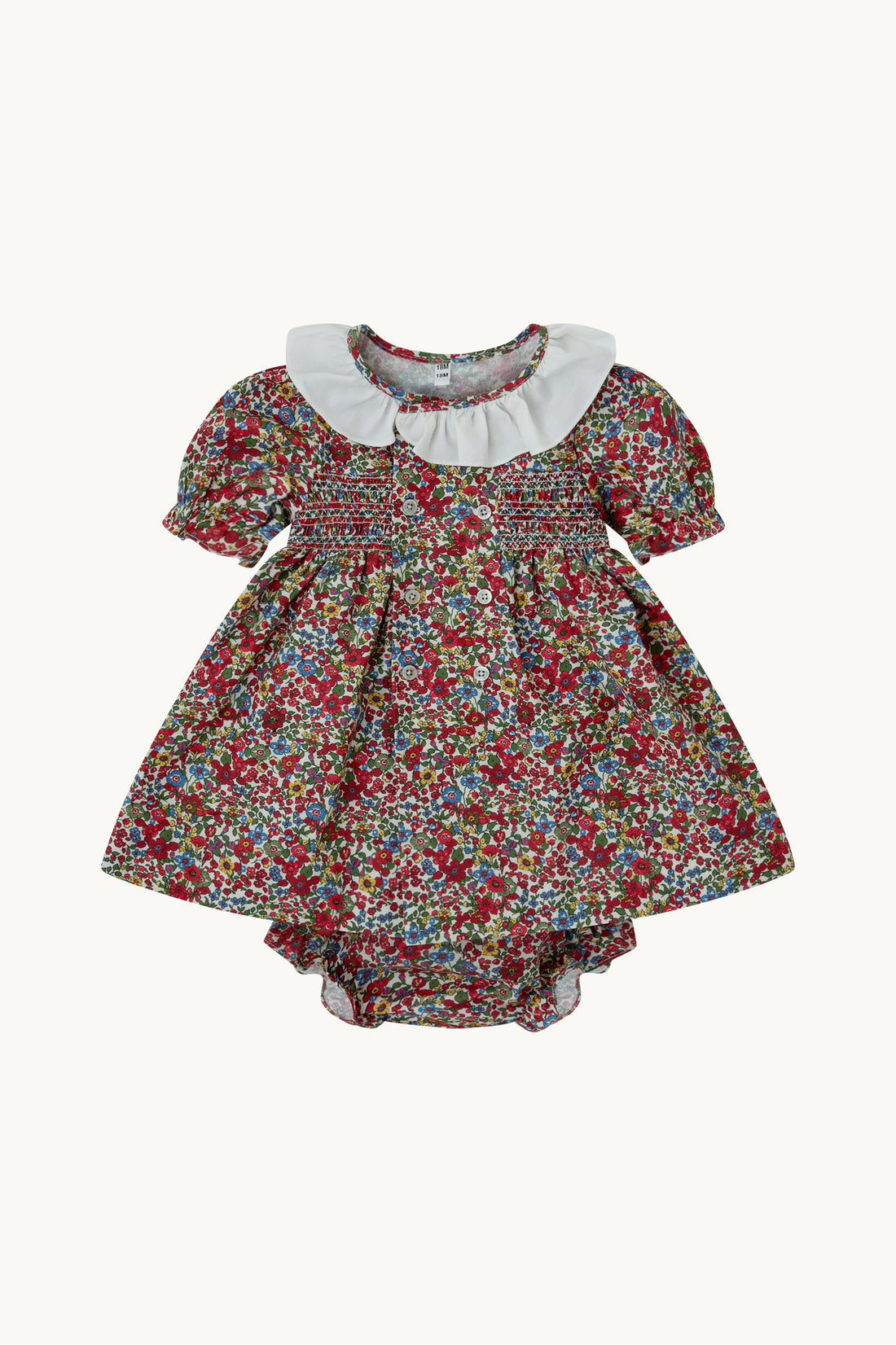 Fernanda Floral Baby Dress and Bloomers Set