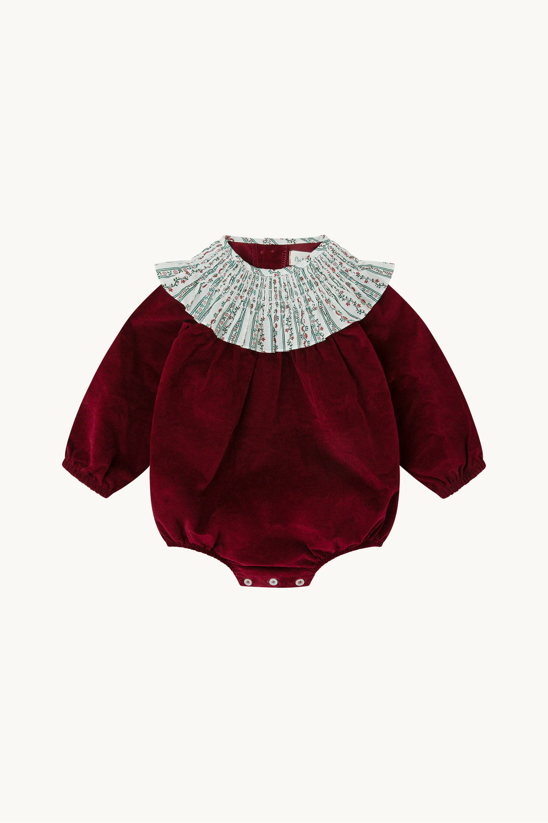 Olimpia Burgundy Baby Romper
