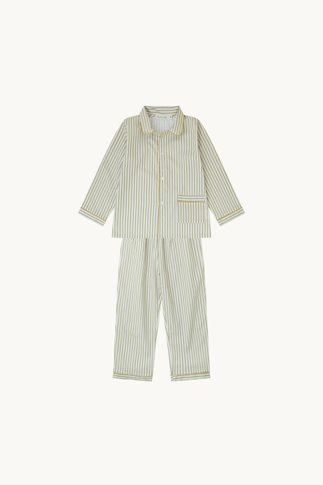 PIJAMA NIÑO OLIVE GREEN STRIPES - COLABORACIÓN MOLIS & CO