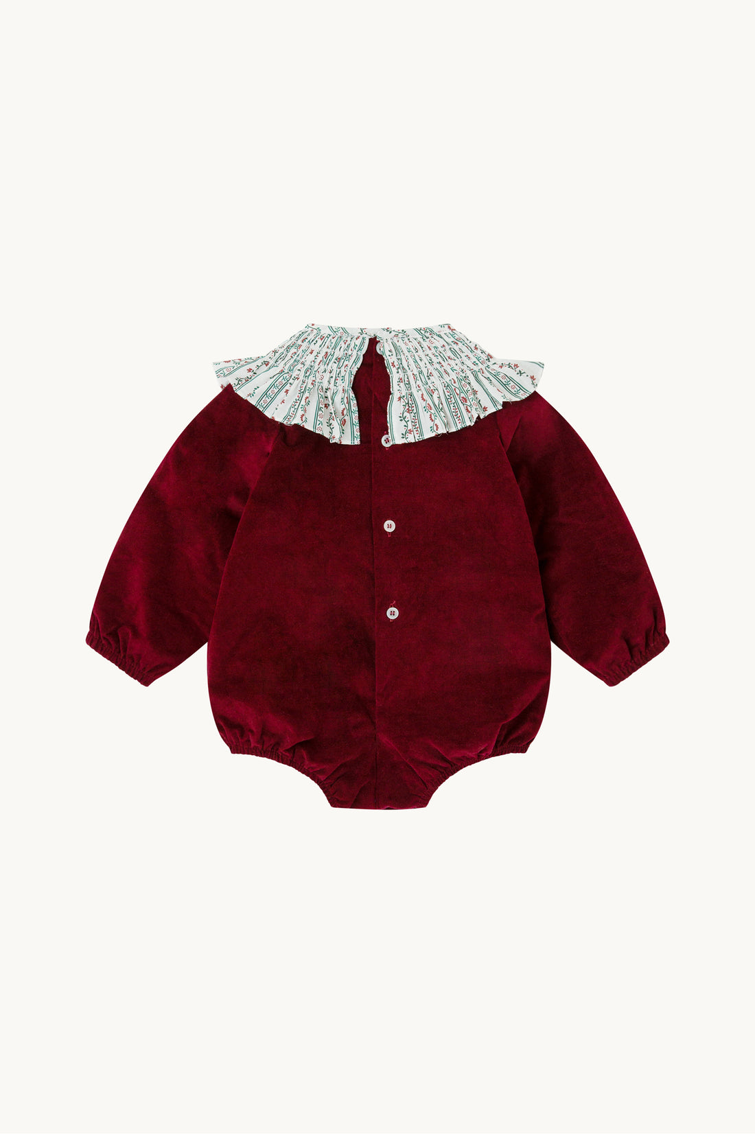 Olimpia Burgundy Baby Romper
