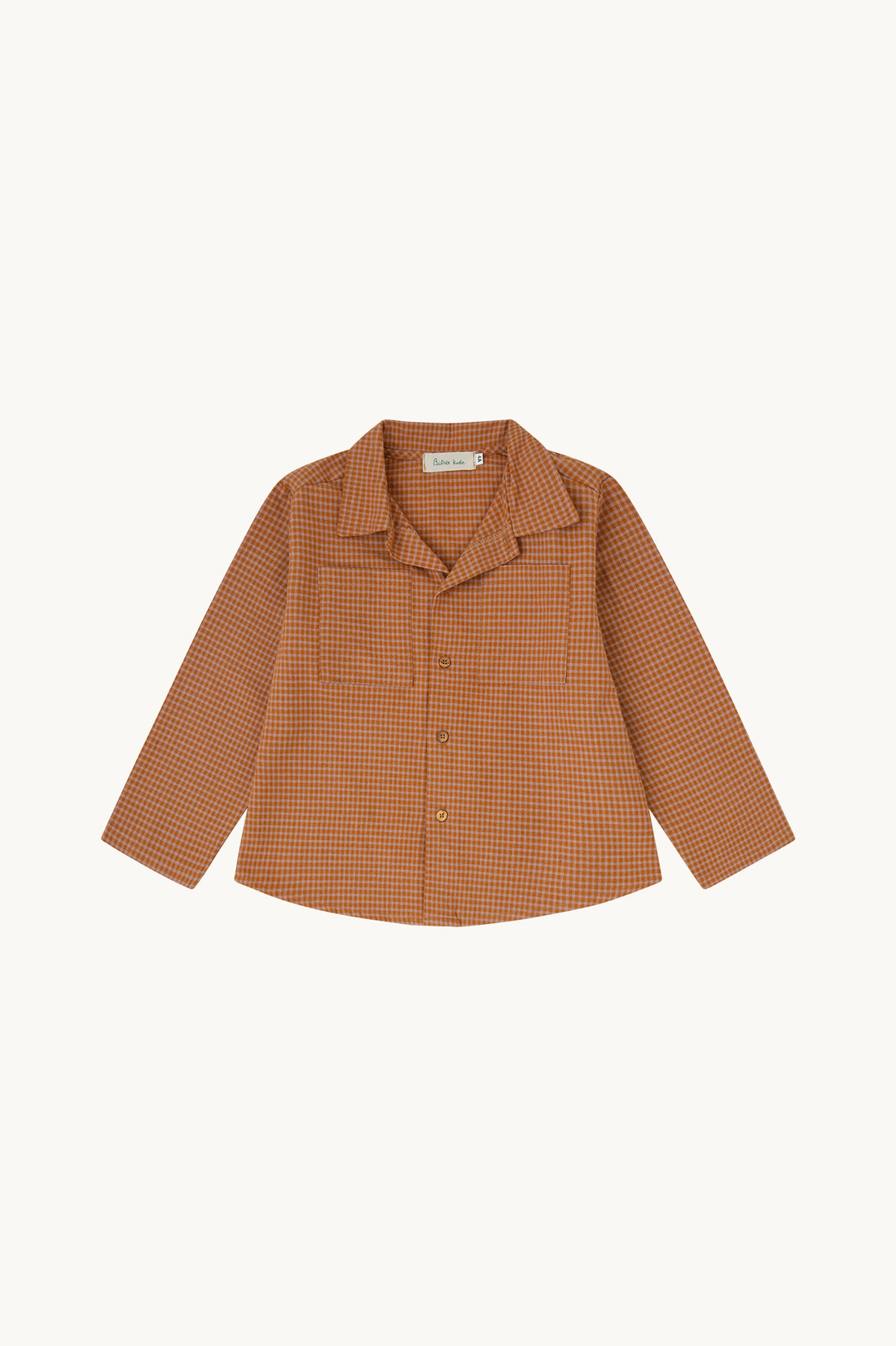 CAMISA VICHY CARAMELO