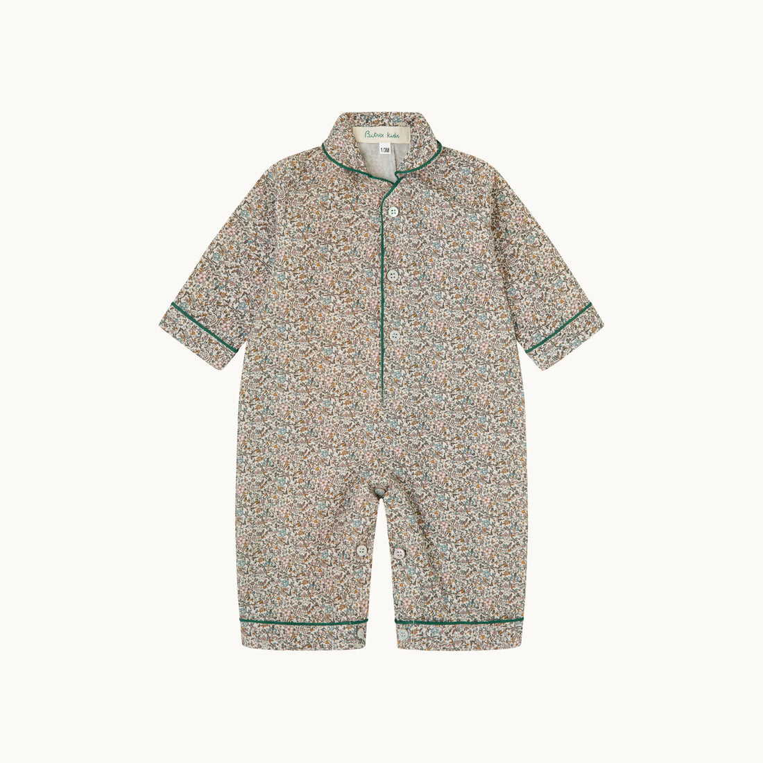 Pijama bebé flores