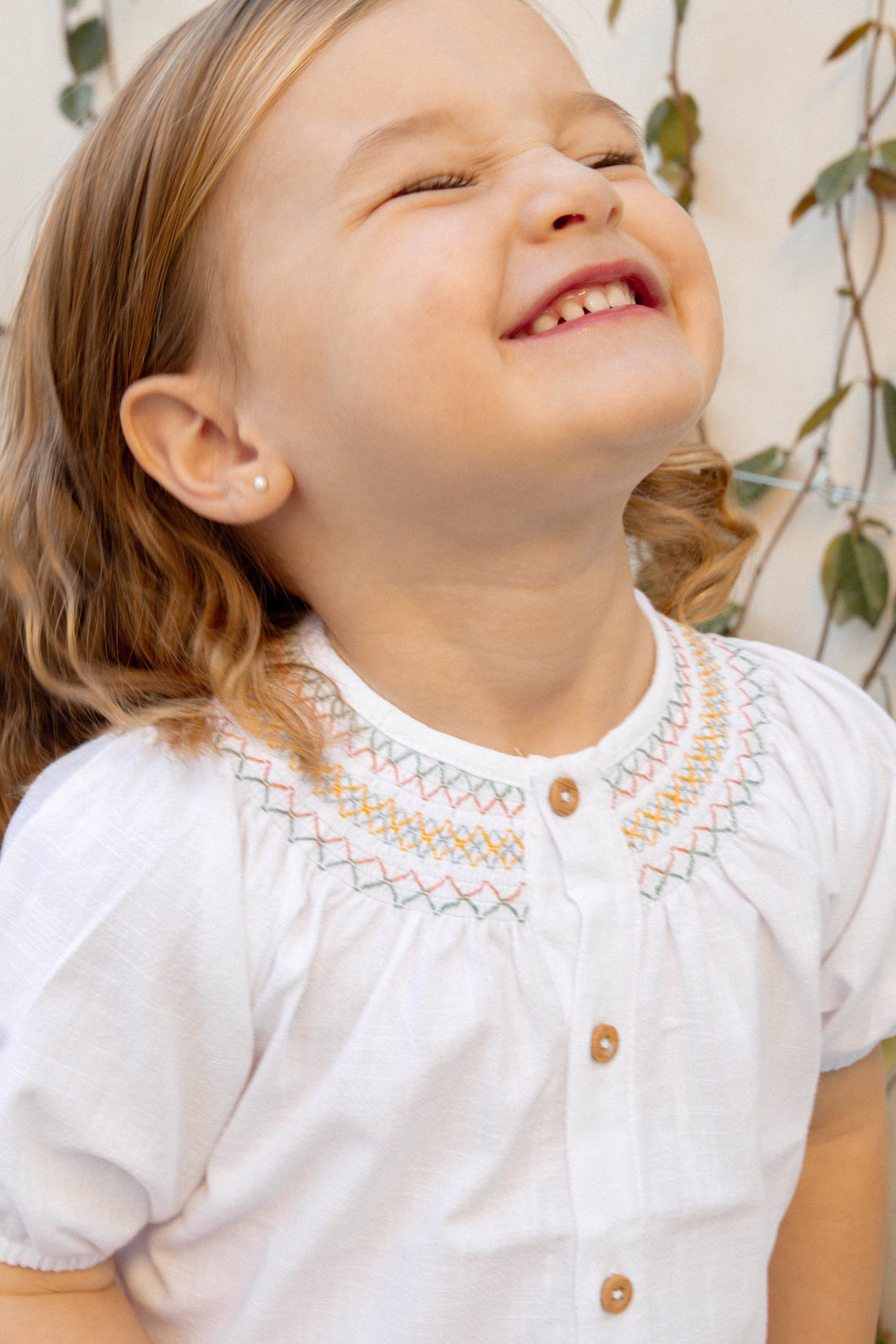 BLUSA BEBÉ AMELIE BLANCO ROTO