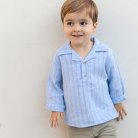 CAMISA NOAH BAMBULA RAYAS AZUL