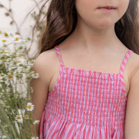 VESTIDO MIDI JULIETTE RAYA MELOCOTÓN