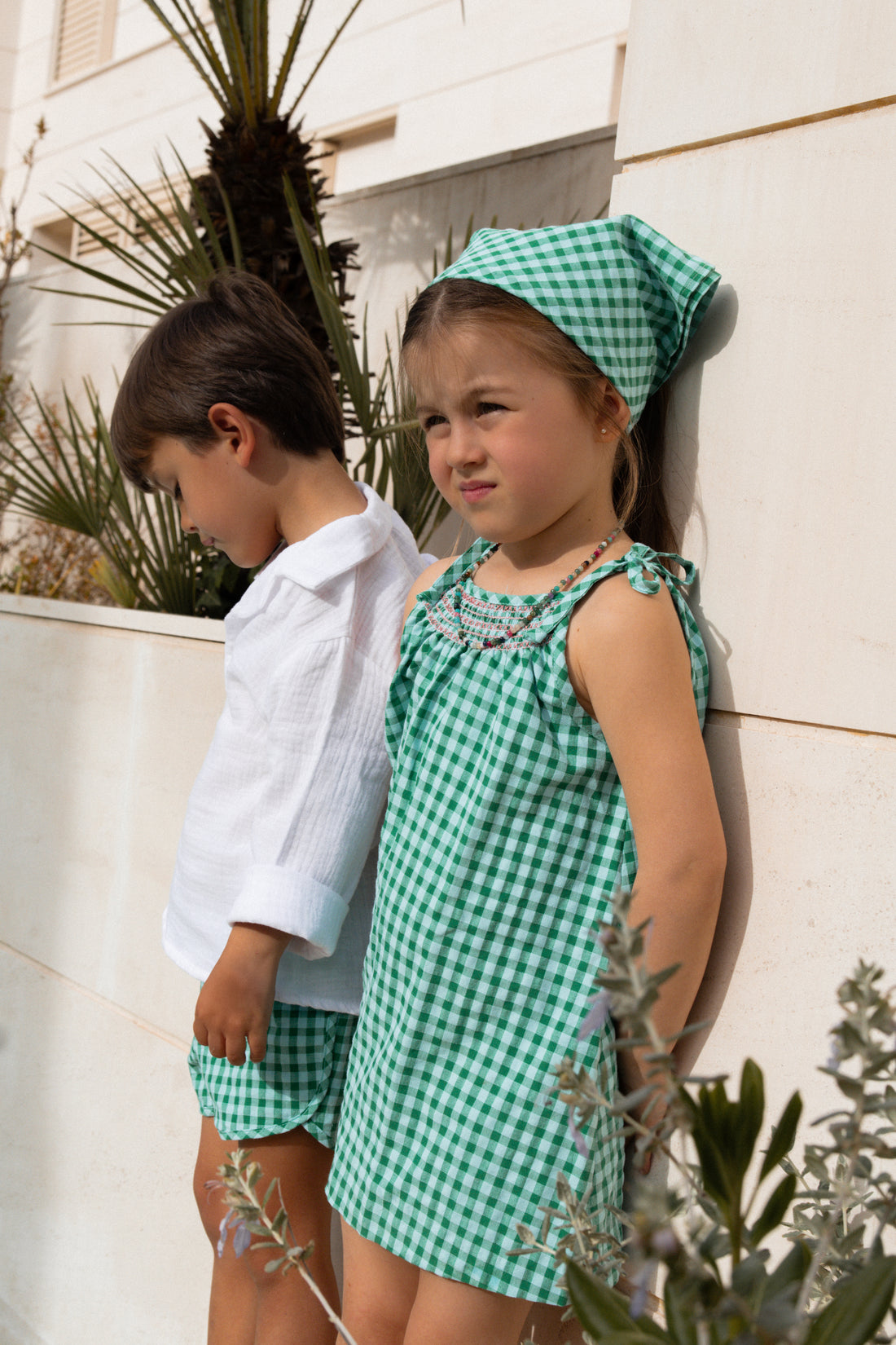 VESTIDO ELODIE VICHY JUNGLE