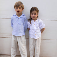 CAMISA NOAH BAMBULA RAYAS AZUL