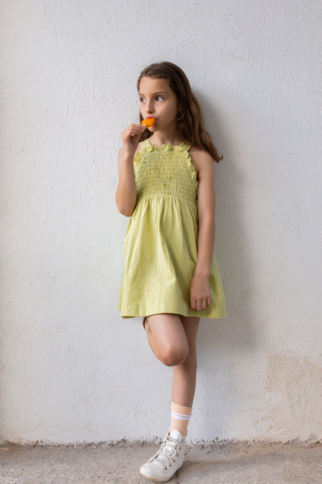 VESTIDO BELLA LINO PISTACHO