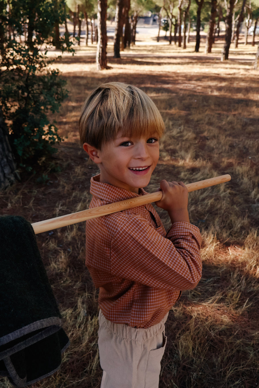 CAMISA VICHY CARAMELO