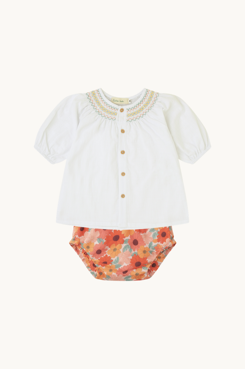 BLUSA BEBÉ AMELIE BLANCO ROTO