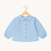 Blusa Bebé Lily Oxford Azul