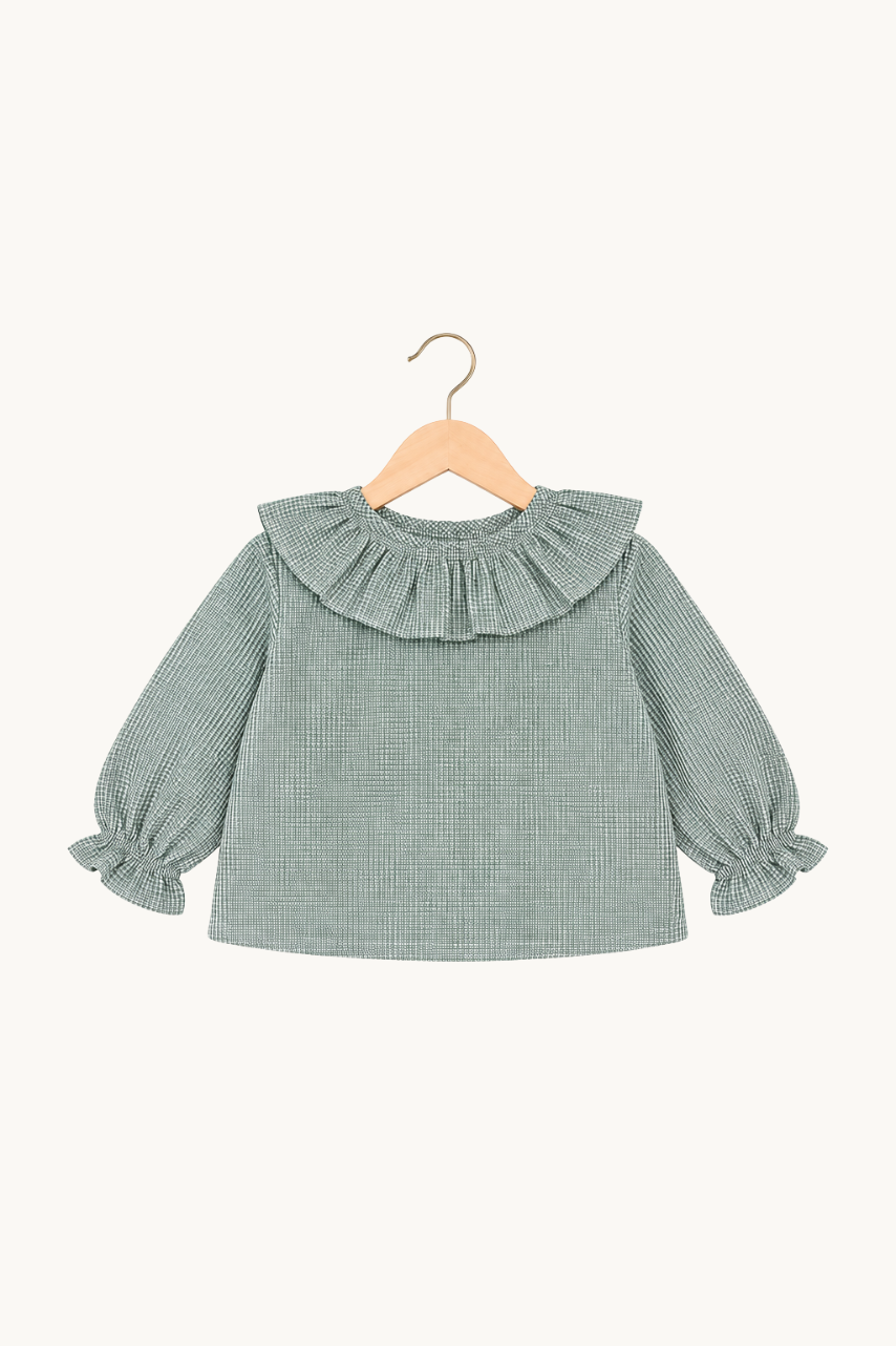 Blouse Bébé Vito Vichy Vert