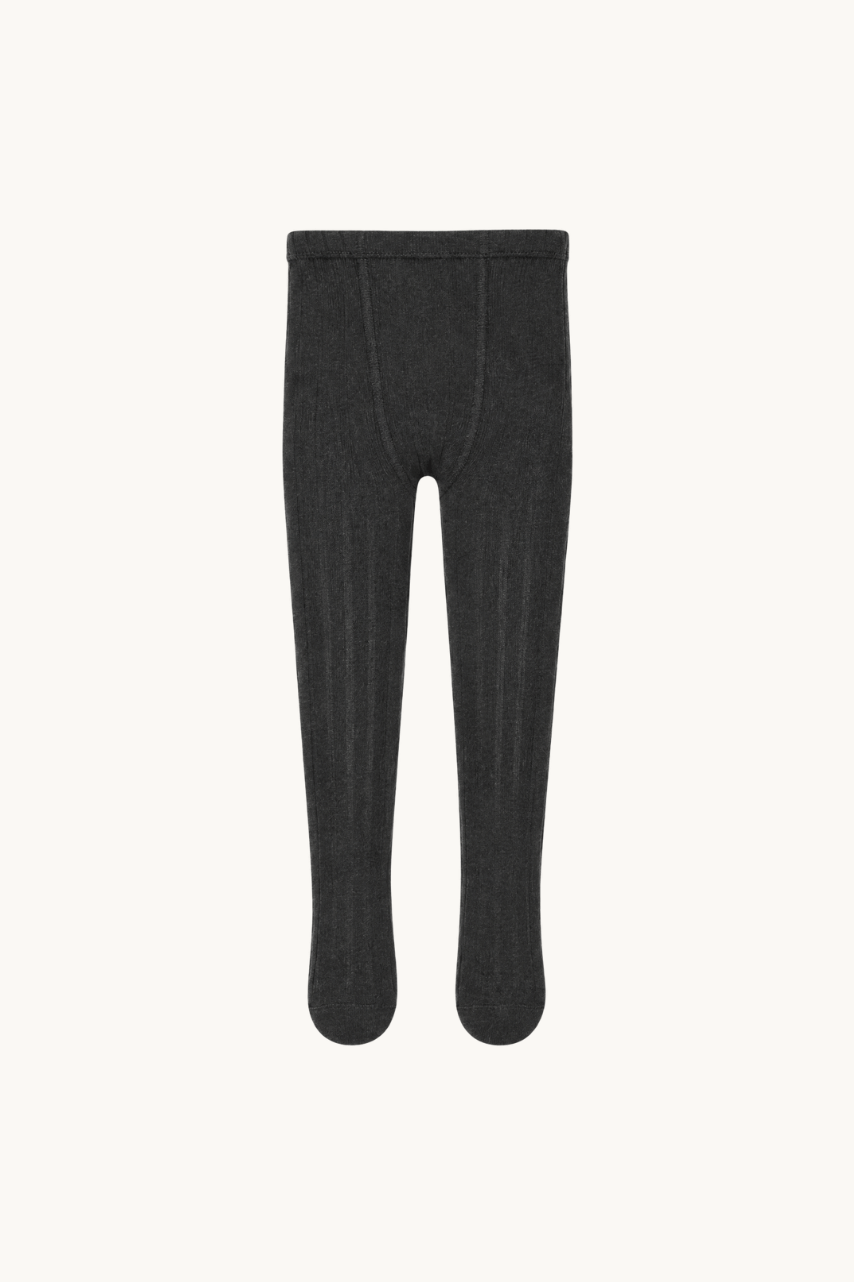 Basic Ribbed Tights – Anthracite