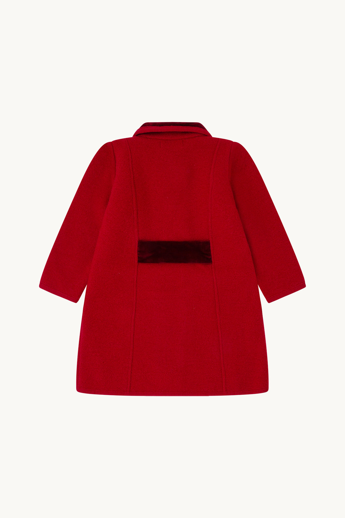 Abrigo Rojo 100% Lana