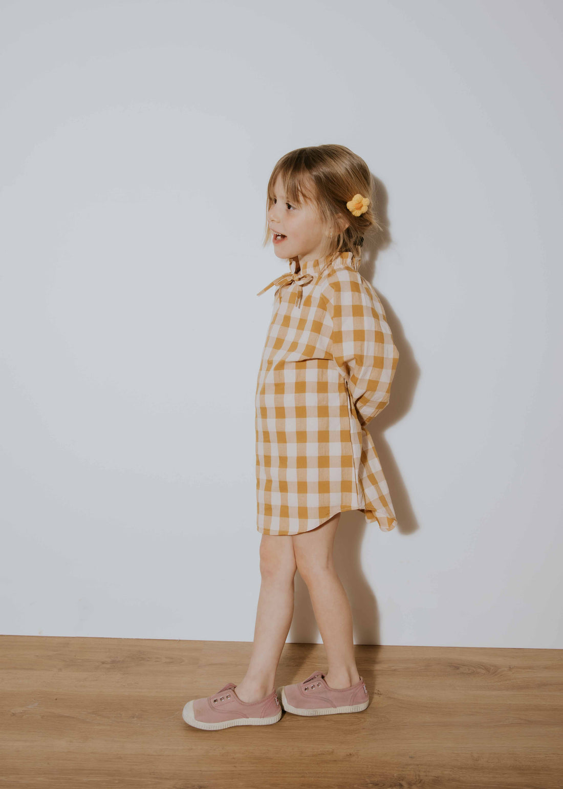 Vestido Ginevra - Vichy mostaza