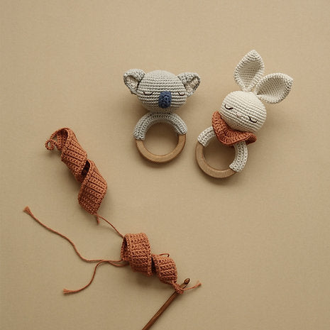 Bunny Teething Ring Organic-Cotton