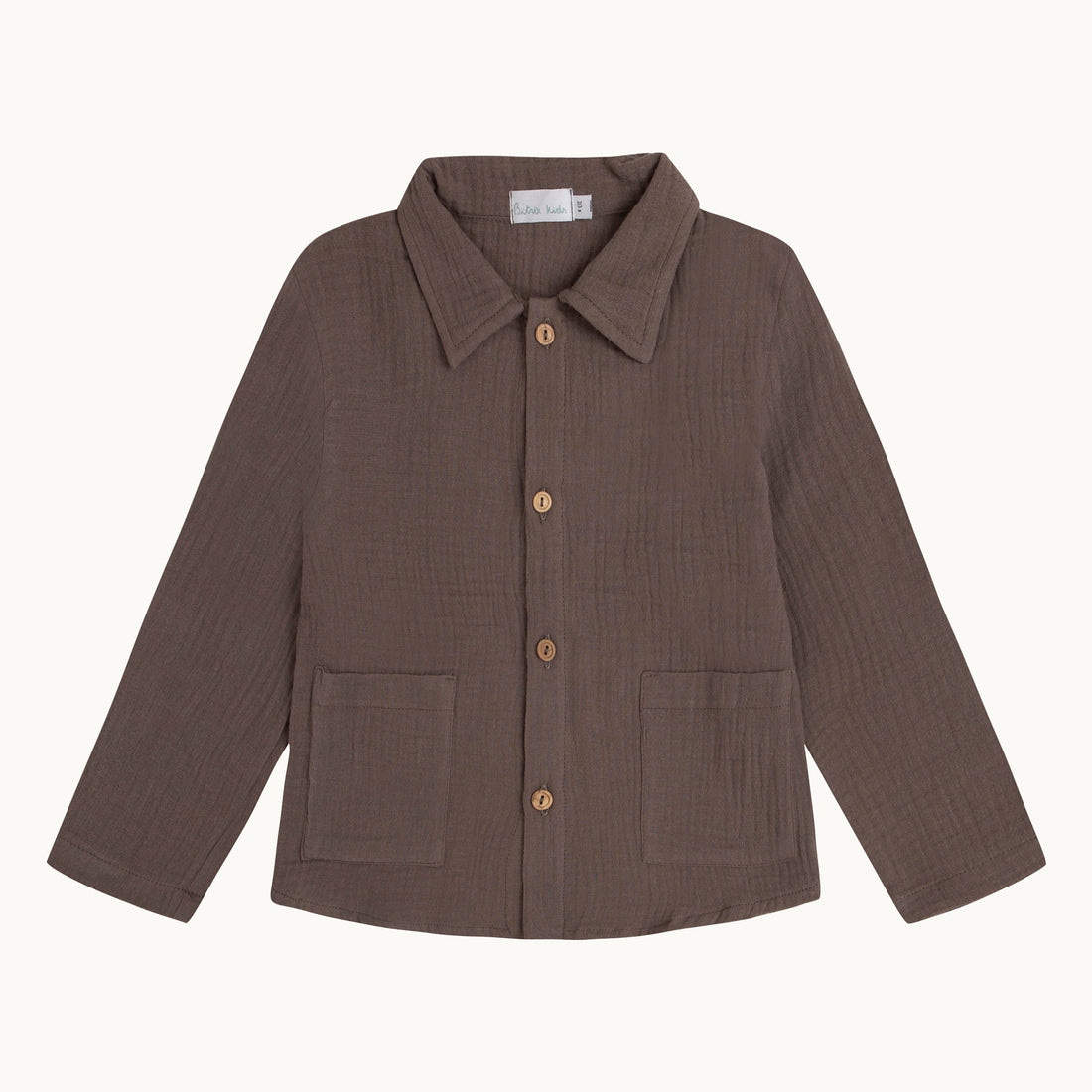 Camisa Max - bambula taupe