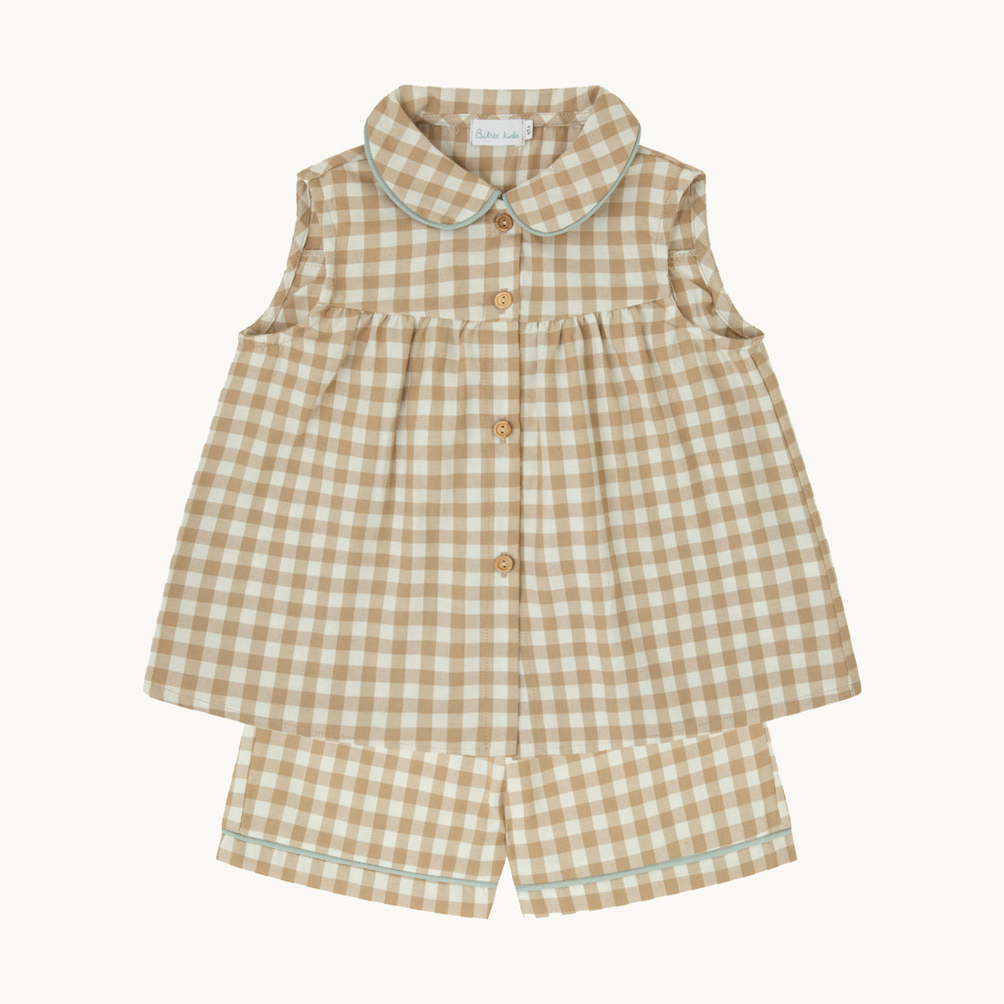 Pijama niña - Vichy beige