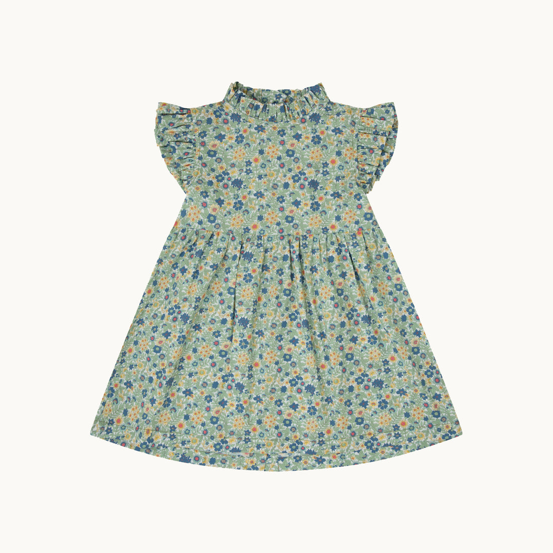 Vestido Christine - Flor azul