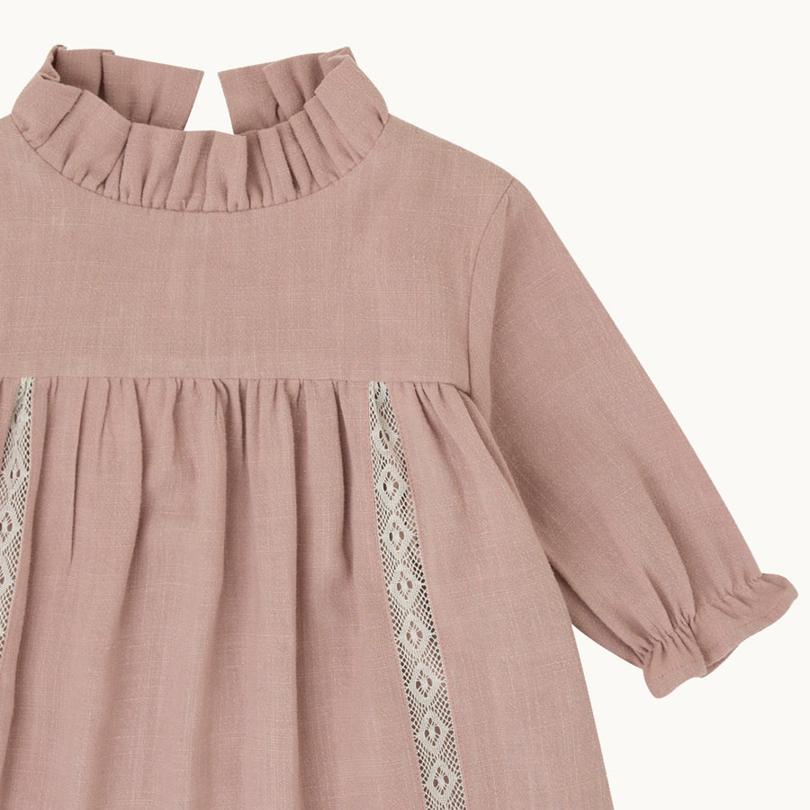 Vestido Guillermina - Rosa empolvado