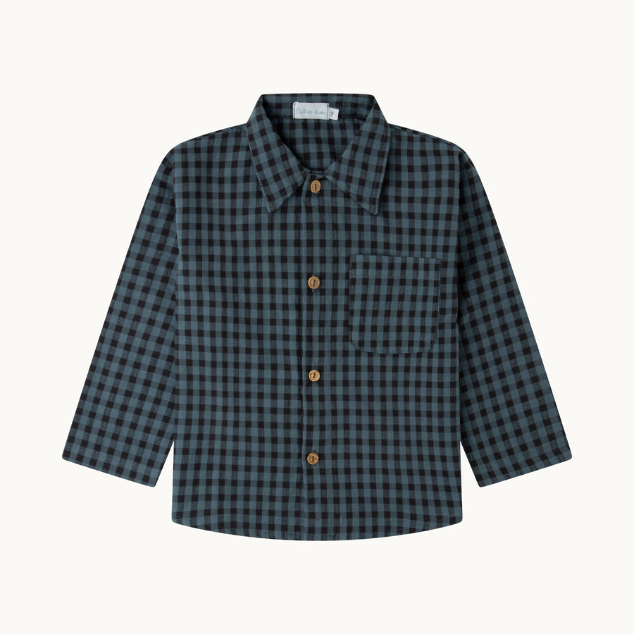 Camisa Otoman - vichy índigo