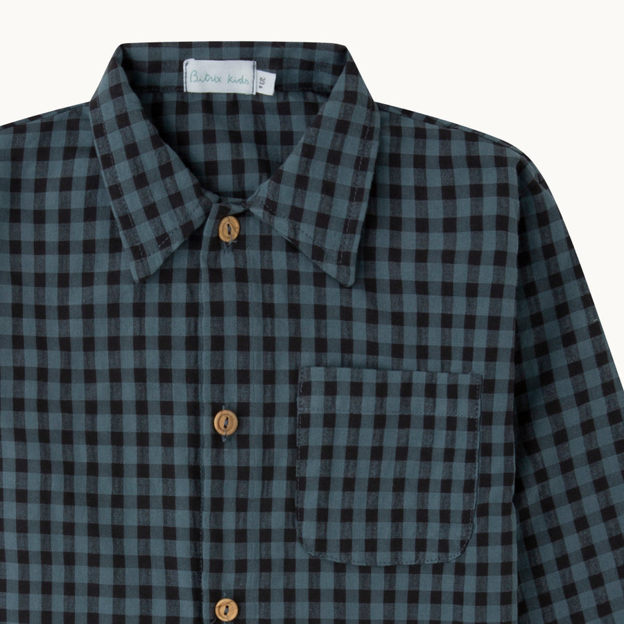 Camisa Otoman - vichy índigo