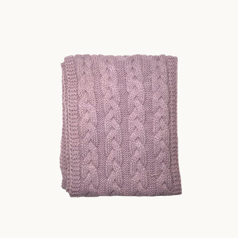 Conjunto bufanda y gorro - violeta