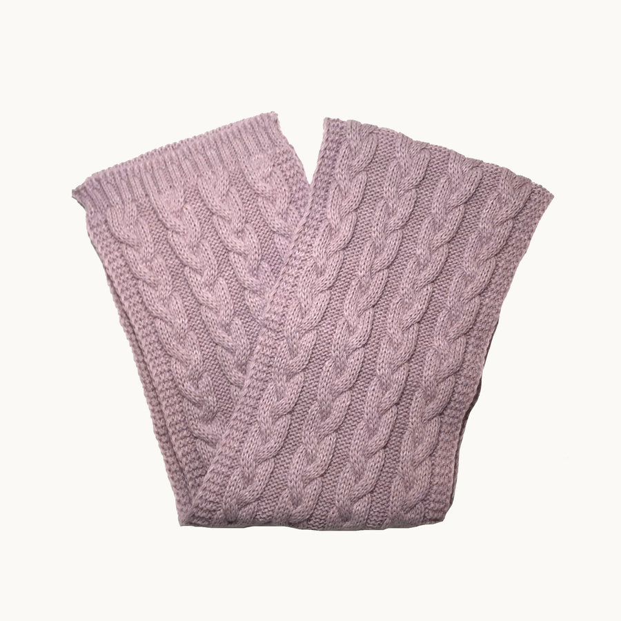 Conjunto bufanda y gorro - violeta