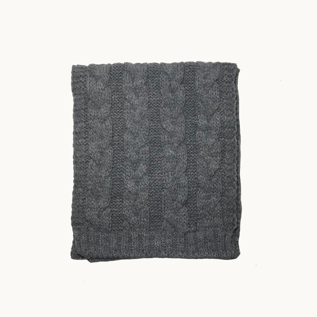 Conjunto bufanda y gorro - gris jaspeado