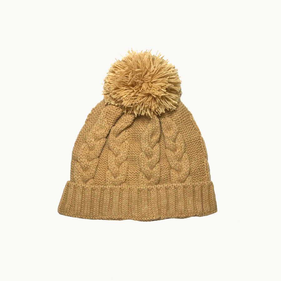 Conjunto bufanda y gorro - mostaza