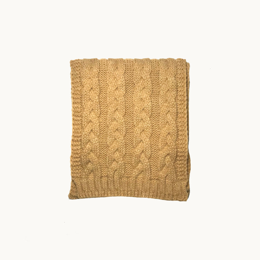Conjunto bufanda y gorro - mostaza