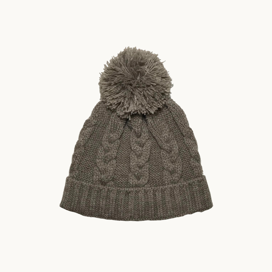 Conjunto bufanda y gorro - beige jaspeado