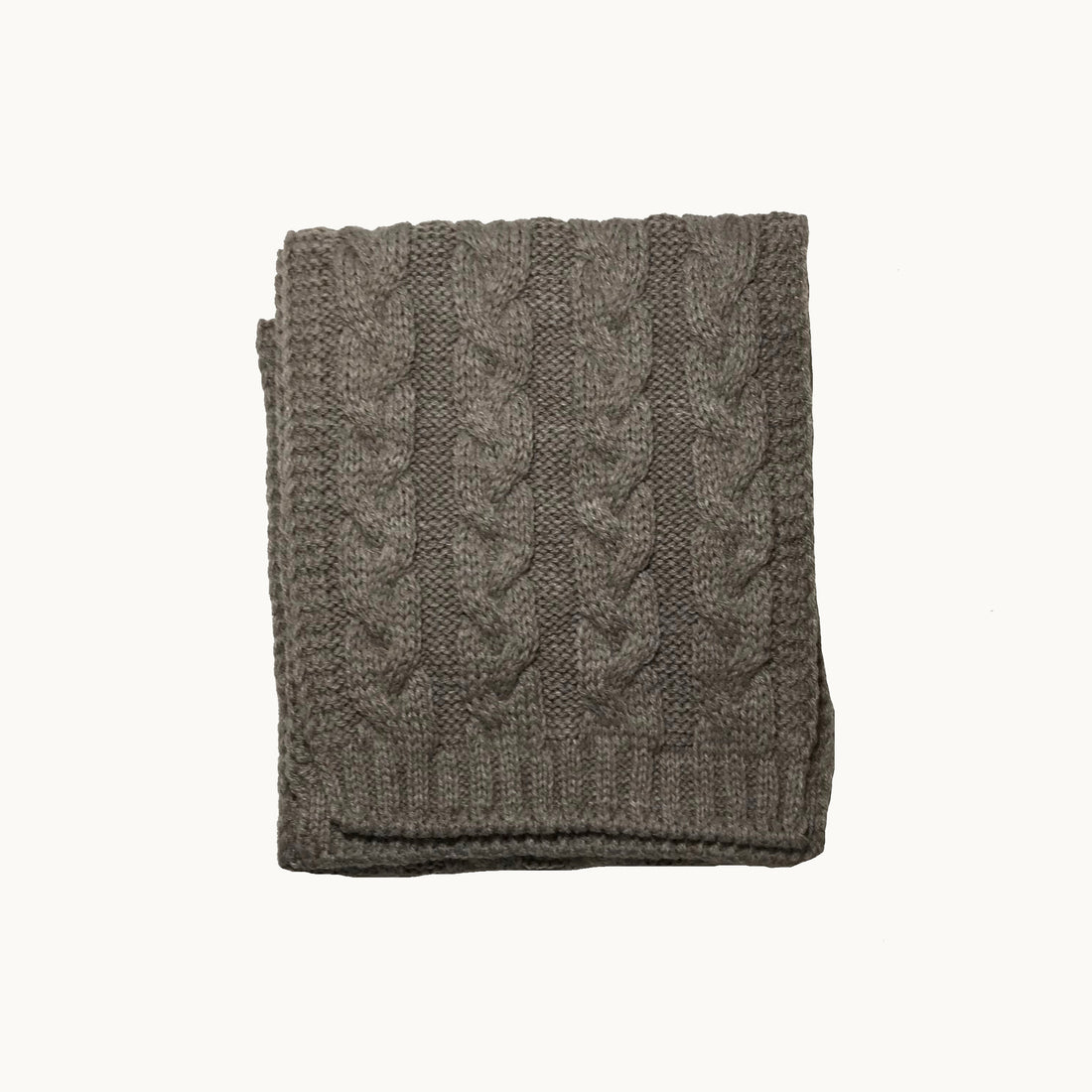 Conjunto bufanda y gorro - beige jaspeado