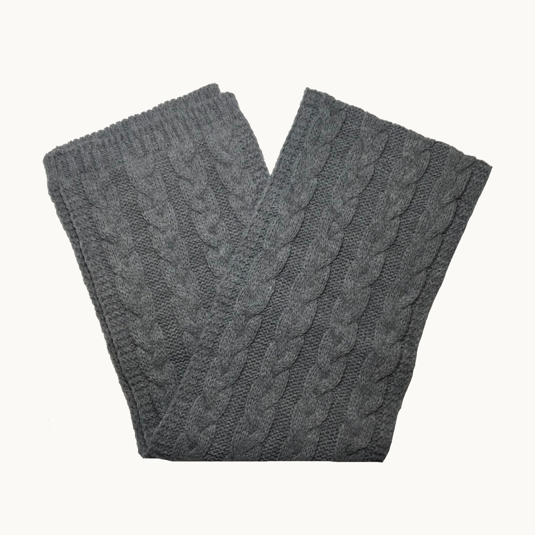 Conjunto bufanda y gorro - gris jaspeado