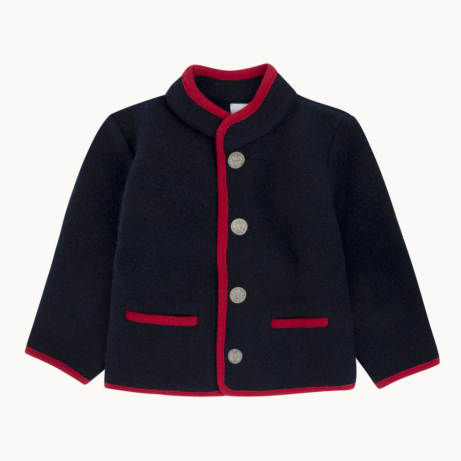 Chaqueta austriaca - azul marino y rojo