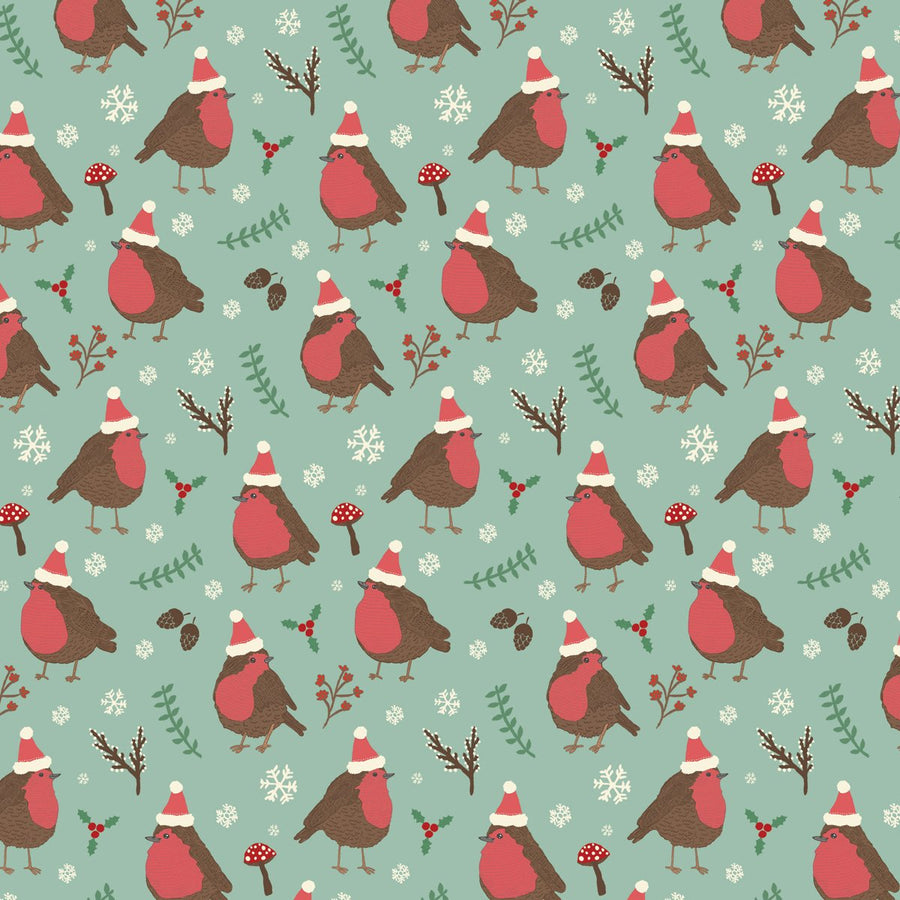 Christmas Robin Wrapping Paper