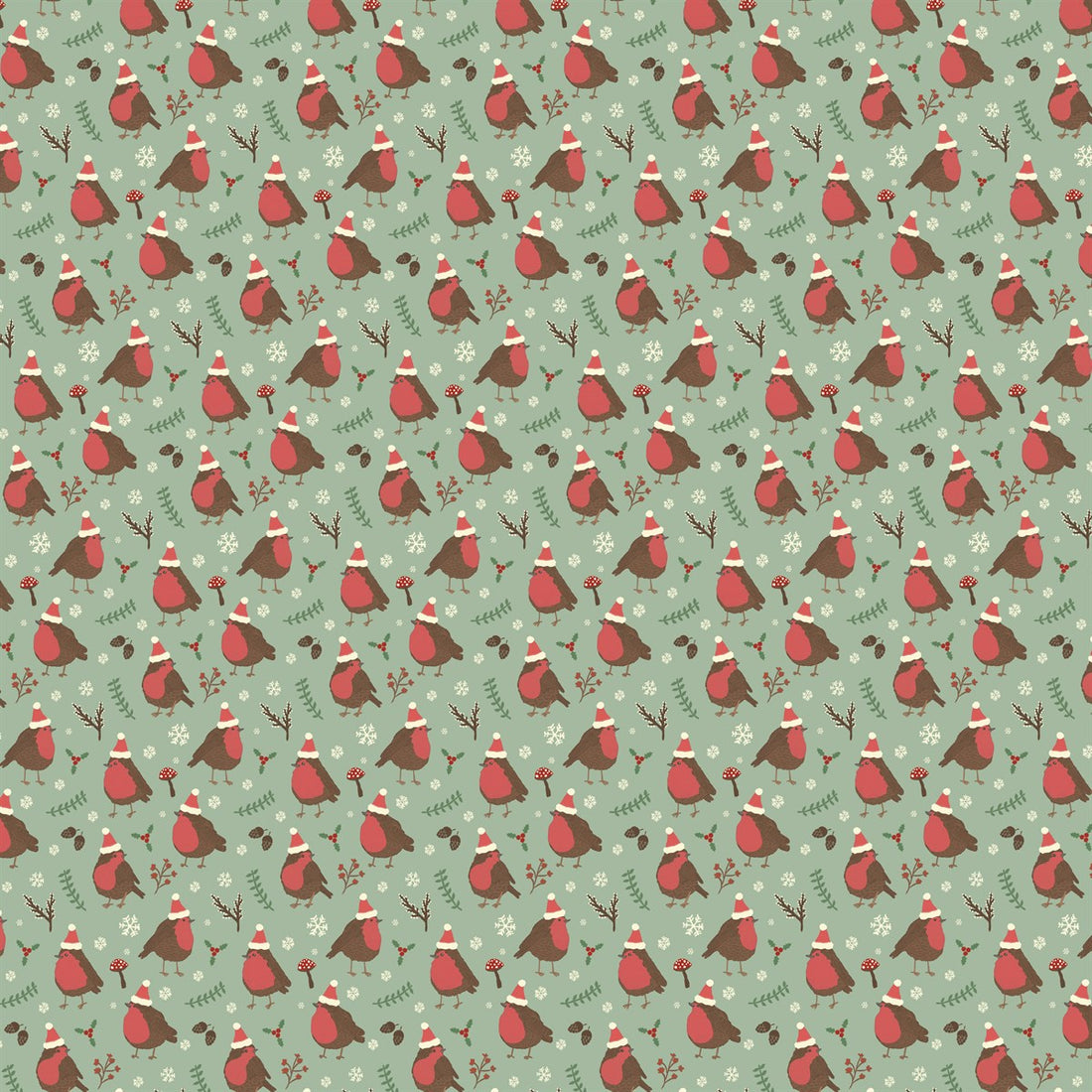 Christmas Robin Wrapping Paper