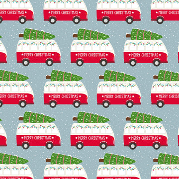 Christmas Camper Van Wrapping Paper