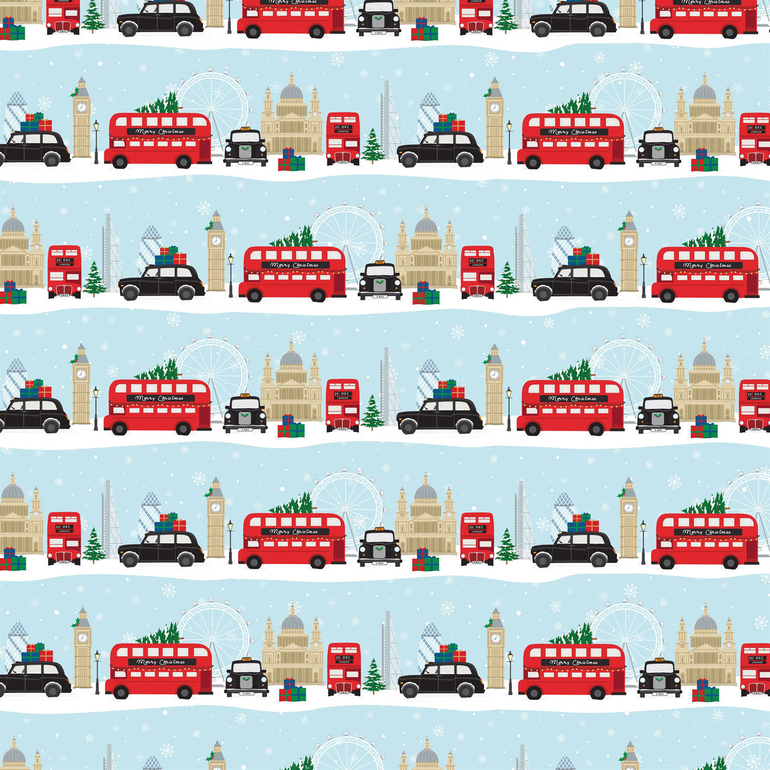 London scene wrapping paper