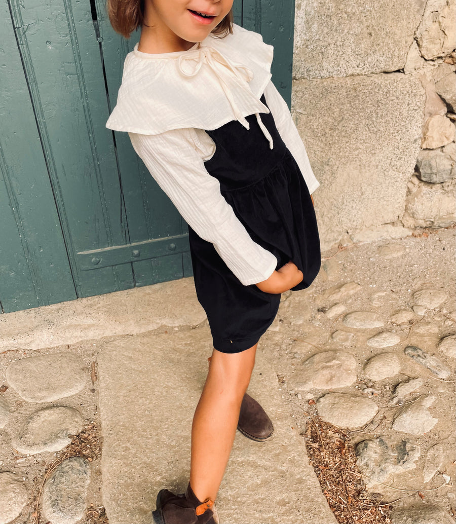 Vestido Charlotte - Pana negro